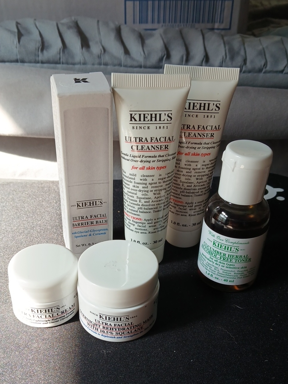 Kiehl's Travel Size Bundle Cleanser, Toner, Moisturizer, Mask New